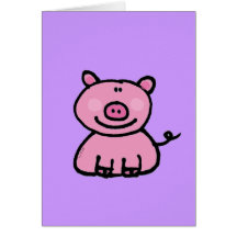 Pink piggy cards