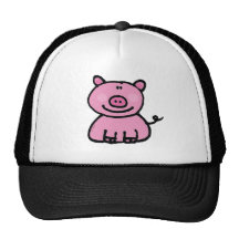 Pink piggy hats