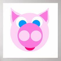 Pink Piggy Print