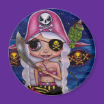 Pink Pirate Fairy Magnet magnets