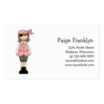 Pink Pirates · Pirate Girl #1 Business Cards