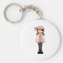 Pink Pirates · Pirate Girl #4 Key Chain
