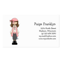 Pink Pirates · Pirate Girl #8 Business Card