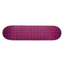 PINK PLAID SKATE DECK