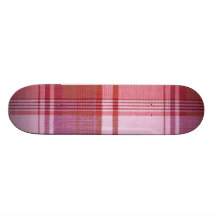 "Pink Plaid" Skateboard