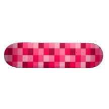 pink plaid skateboard