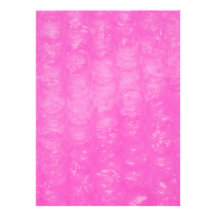 Pink Plastic Bubble Wrap Announcement
