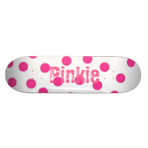 Pink Polka Dot Pinkie Skate Decks