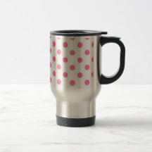 Pink Polka Dots Kitchen Decor Accessories Mugs