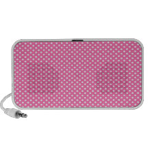 Pink Polka Dots Mp3 Speakers
