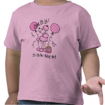 Pink Poodle Birthday T Shirts