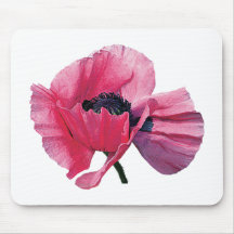 Pink Poppy Closeup Mouse Mats