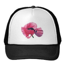 Pink Poppy Closeup Trucker Hat