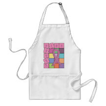 Pink Power Breast Cancer Awareness Ribbon Apron