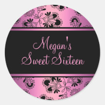 Pink Pretty Flower Sticker