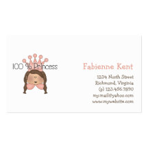 Pink Princess · 100% Princess Business Cards