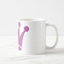 pink princess crown mug