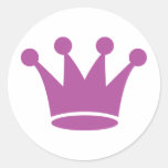 pink princess crown sticker