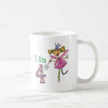 Pink princess fairy (age 4) mugs