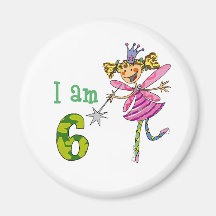 Pink princess fairy refrigerator magnet