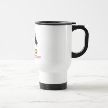Pink Princess Penguin Mugs