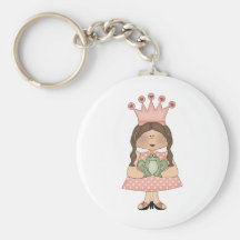 Pink Princess · Princess & Frog Keychain