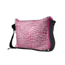 Pink Print Bag Commuter Bags