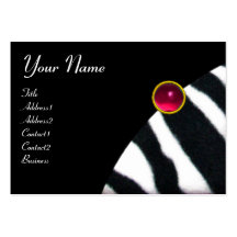 PINK,PURPLE BLACK WHITE ZEBRA FUR MONOGRAM fuchsia Business Card Templates