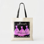PINK & PURPLE Bridesmaid Dresses Tote Bag