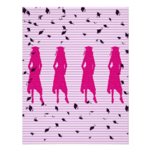 Pink&Purple Stripes Graduation Party Invite