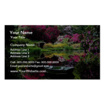 Pink Ramster gardens, Chiddingfold, Surrey, Englan Business Card Templates