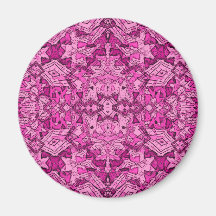 pink repeat pattern magnet