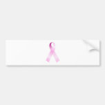 Pink Ribbo Cancer Awareness Bumper Sticker