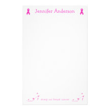 Pink Ribbon Breast Cancer stationery