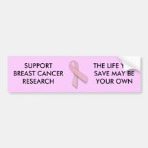 Pink Ribbon - bumper sticker