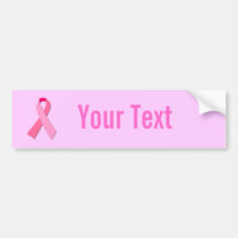 Pink Ribbon Bumper Stickers