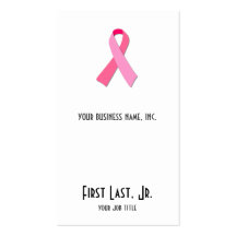 Pink Ribbon Business Cards