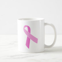 Pink Ribbon Customisable Coffee Mugs