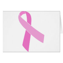 Pink Ribbon Customisable Greeting Card
