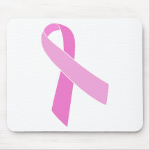 Pink Ribbon Customisable Mouse Mat