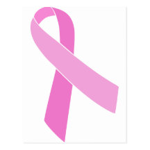 Pink Ribbon Customisable Post Cards