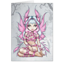 "Pink Ribbon Fairy" Greeting Card