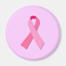 Pink Ribbon Fridge Magnets