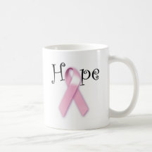 Pink Ribbon Hope Coffee Mugs