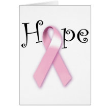 Pink Ribbon Hope Greeting Cards