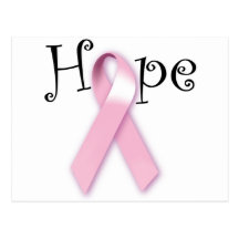 Pink Ribbon Hope Post Cards