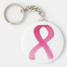 Pink Ribbon Keychains