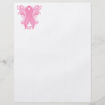 Pink Ribbon Love Flyer Design
