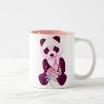 Pink Ribbon Panda Bear mugs