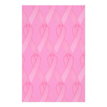 Pink Ribbon Personalized Stationery